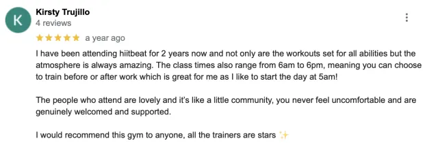 HIITBEAT member review 7