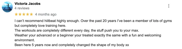 HIITBEAT member review 8