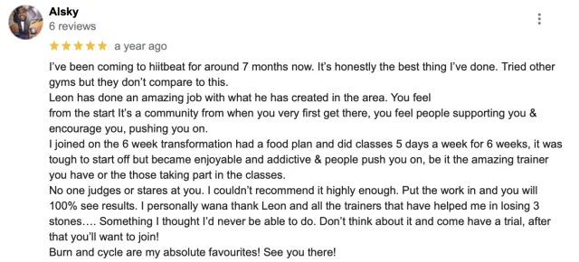 HIITBEAT member review 12