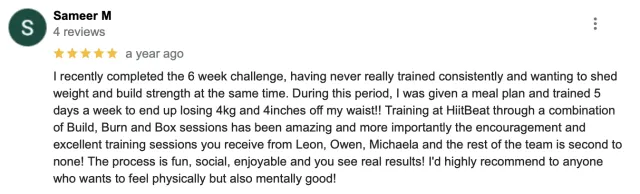 HIITBEAT member review 15